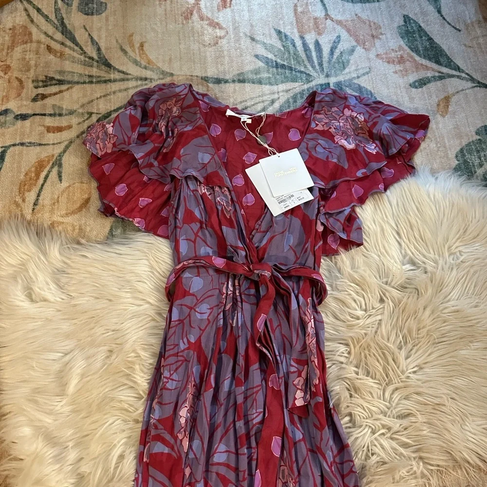 DIANE VON FURSTENBERG Aba Wrap-Effect Printed Crepe Midi Dress - Picture 4 of 5